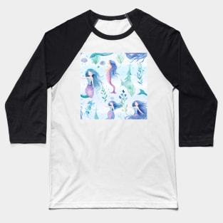Mermaids Pattern 6 Baseball T-Shirt